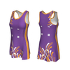 Custom Wholesale Sublimation Purple Netball Jersey Skirts Team Netball Wear Netball Dresses Uniform for Girls