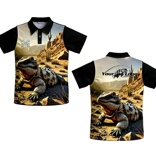 <p>Custom Sublimation Printed Fishing Polo - Quick-Dry Polyester UPF Team Apparel</p>