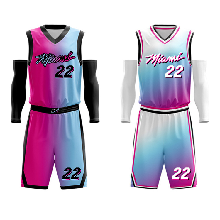 Custom Sublimation Basketball Jersey Low MOQ Team Uniform Set Basketball Wear Basketball Uniforms