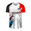 Wholesale Custom Print Logo Summer Short Sleeves T Shirts Sublimation 100% Polyester Sportswear Tshirt