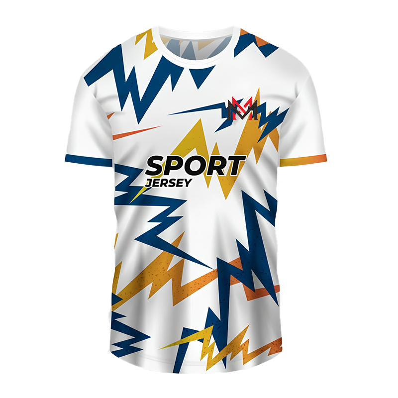 Wholesale Custom Print Logo Summer Short Sleeves T Shirts Sublimation 100% Polyester Sportswear Tshirt