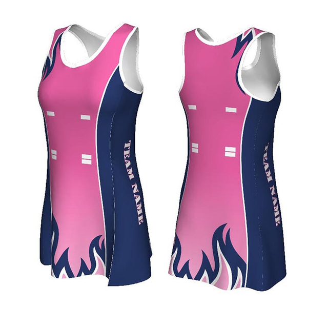 Custom Wholesale Sublimation Purple Netball Jersey Skirts Team Netball Wear Netball Dresses Uniform for Girls