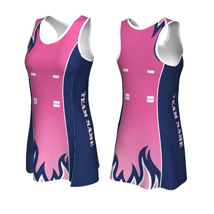 Custom Wholesale Sublimation Purple Netball Jersey Skirts Team Netball Wear Netball Dresses Uniform for Girls