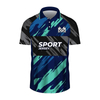 Unisex 100% Polyester Full Sublimation Polo Sports Shirts Custom Printed Polo Shirts