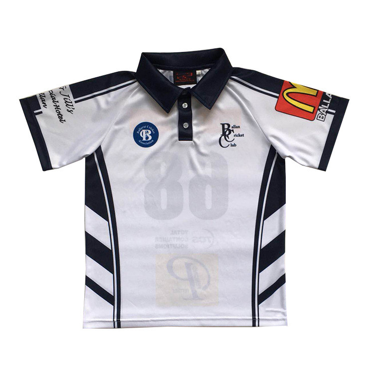 Custom Sublimation Printed Fishing Polo showing breathable mesh and vibrant colors