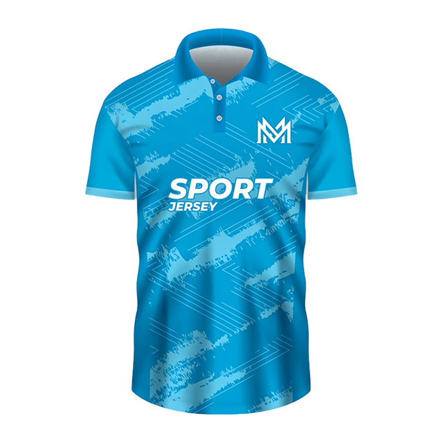 Unisex 100% Polyester Full Sublimation Polo Sports Shirts Custom Printed Polo Shirts
